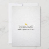 Invitation Brunch Bubbly Fête des mariées Turquoise Gold Agat (Dos)