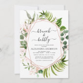 Invitation Brunch & Bubbly Fête des mariées Verdure Sage (Devant)