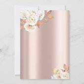 Invitation Brunch & Bubbly Fleurs d'Automne Réception de Mari (Dos)