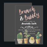 Invitation Brunch & Bubbly Floral Chalkboard Fête des mariées<br><div class="desc">=================== A PROPOS DE CETTE CONCEPTION ============================================================= Pots Succulents de Cactus Floraux Succulents et Succulents et Succulents Brunch et Bubbly Pour plus de personnalisation,  cliquez sur le bouton "Personnaliser" et utilisez notre outil de conception pour modifier ce modèle. Vous avez besoin d'aide ou d'articles correspondants ? Contactez-moi.</div>
