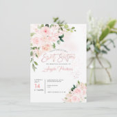 Invitation Brunch Bubbly H2 Blush Anthuriums Rose Peonies (Debout devant)