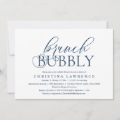 Invitation Brunch Bubbly, Mariée à être, Fête des mariées Inv (Devant)