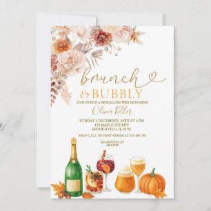 Invitation Brunch & Bubbly Orange Brûlé Enterrement de Vie de