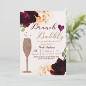 Invitation Brunch & Bubbly Rose Fête des mariées d'or (Debout devant)