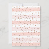 Invitation Brunch & Bubbly Rose Gold Fête des mariées Champag (Dos)