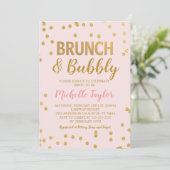 Invitation Brunch & Bubbly | Rose & Or (Debout devant)