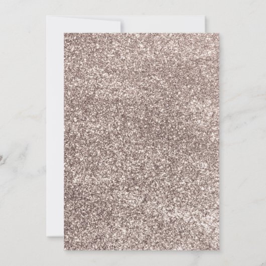 Invitation Brunch & Bubbly Rose Parties scintillant or Fête d (Dos)