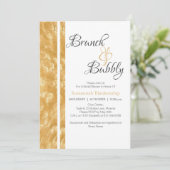 Invitation Brunch Bulles de Champagne Bubbly (Debout devant)