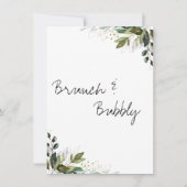 Invitation Brunch Champagne Champagne Bridal Douche Invitatio (Dos)