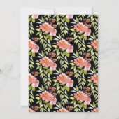 Invitation Brunch chic et Fête des mariées fleurie bulle (Dos)