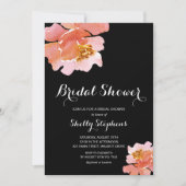 Invitation Brunch chic et Fête des mariées fleurie bulle (Devant)
