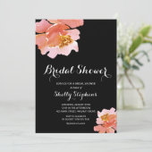 Invitation Brunch chic et Fête des mariées fleurie bulle (Debout devant)