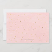Invitation Brunch chic floral floral flûtes champagne et mous (Dos)