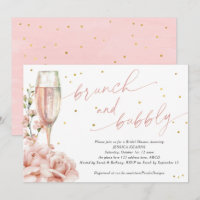 Brunch chic floral floral flûtes champagne et mous