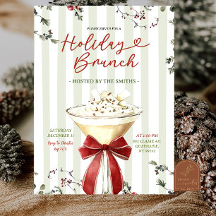 Invitation Brunch classique de Noël