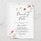 Invitation Brunch coloré classique avec douche de mariée (Devant)