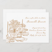 Invitation Brunch d'adieu au gribouillage (Devant / Derrière)