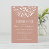 Invitation Brunch d'anniversaire Boho Bali sur cuivre (Debout devant)
