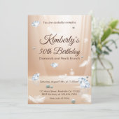 Invitation Brunch d'anniversaire Diamonds and Pearls (Debout devant)