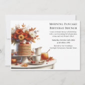 Invitation Brunch d'anniversaire du matin du crêpe | Week-end (Devant)
