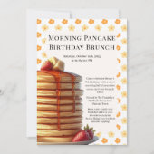 Invitation Brunch d'anniversaire du matin du crêpe | Week-end (Devant)