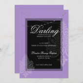 Invitation Brunch de baby shower avec la mariée (Devant / Derrière)