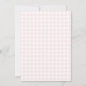 Invitation Brunch de Baby Shower Rustique aux Fraises (Dos)