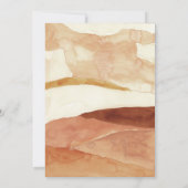 Invitation Brunch de bébé neutre de genre ton Terre (Dos)