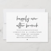 Invitation Brunch de bonheur éternel, après mariage (Devant)