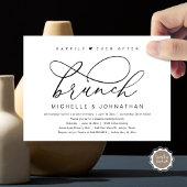 Invitation Brunch de bonheur éternel, fête romantique moderne