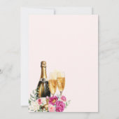 Invitation Brunch de Bridesmaid avec le Champagne Rose de Bri (Dos)