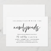 Invitation Brunch de célébration de mariage heureux pour touj (Devant / Derrière)