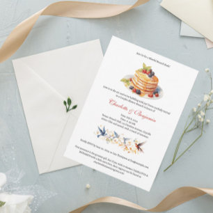 Invitation Brunch de douche pour couples élégants