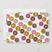 Invitation Brunch de fête d'anniversaire à la beigne de noix (Dos)