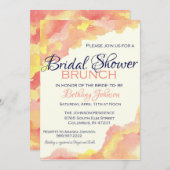 Invitation Brunch de Fête de l'mariée Whimsical (Devant / Derrière)