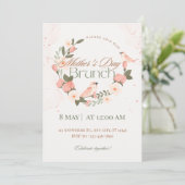 Invitation Brunch de Fête des Mères - Design éléga (Debout devant)