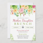 Invitation Brunch de Fille et Mère Floral de Printemps pour l (Devant)