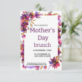 Invitation Brunch de la Fête des mères (Debout devant)