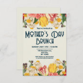 Invitation Brunch de la Fête des mères (Devant / Derrière)