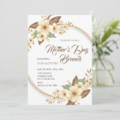 Invitation Brunch de la fête des mères (Debout devant)