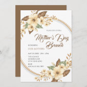 Invitation Brunch de la fête des mères (Devant / Derrière)