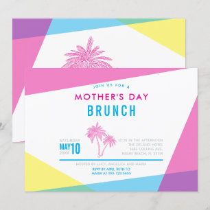 Invitation Brunch de la Fête des Mères de Miami Nights
