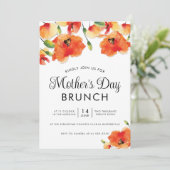 Invitation Brunch de la Fête des Mères du Pavot d'or (Debout devant)