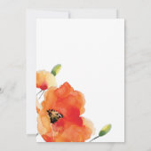 Invitation Brunch de la Fête des Mères du Pavot d'or (Dos)