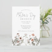 Invitation Brunch de la fête des mères | FLEUR SAUVAGE (Debout devant)