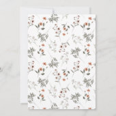 Invitation Brunch de la fête des mères | FLEUR SAUVAGE (Dos)