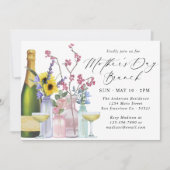 Invitation Brunch de la fête des mères | Fleurs sauvages et c (Devant)