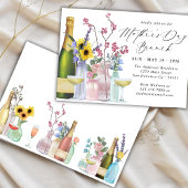 Invitation Brunch de la fête des mères | Fleurs sauvages et c