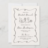 Invitation Brunch de la mariée de Squiggle (Devant)