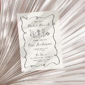 Invitation Brunch de la mariée de Squiggle